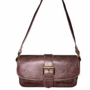 Brown Leather Shoulder Bag